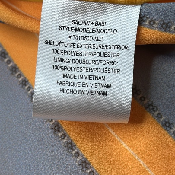 NWT Sachin & Babi x Dillard's Deanna Stripe Cuff Sleeve Mini Dress Size 10 - Picture 13 of 16